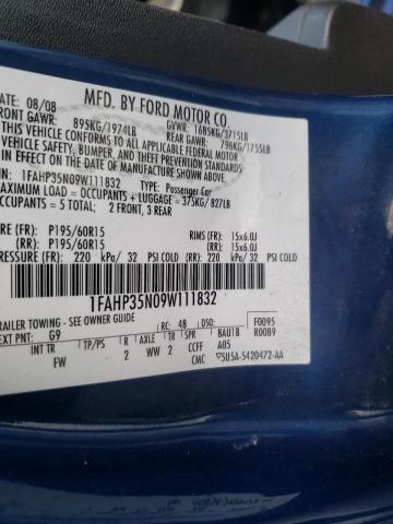 Photo 10 from auction – 2009 FORD FOCUS SE with VIN 1FAHP35N09W111832