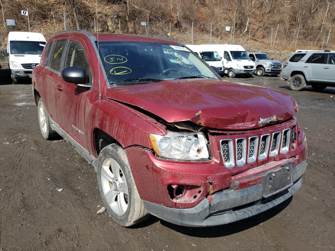 JEEP COMPASS SP 2013 with VIN 1C4NJDBB1DD262892 - Photo from auction