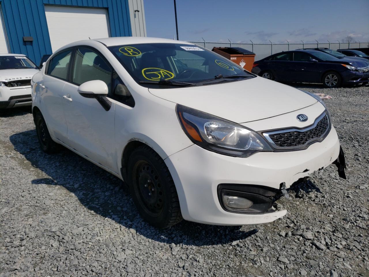 KIA RIO EX 2014 with VIN KNADN4A39E6380413 - Photo from auction