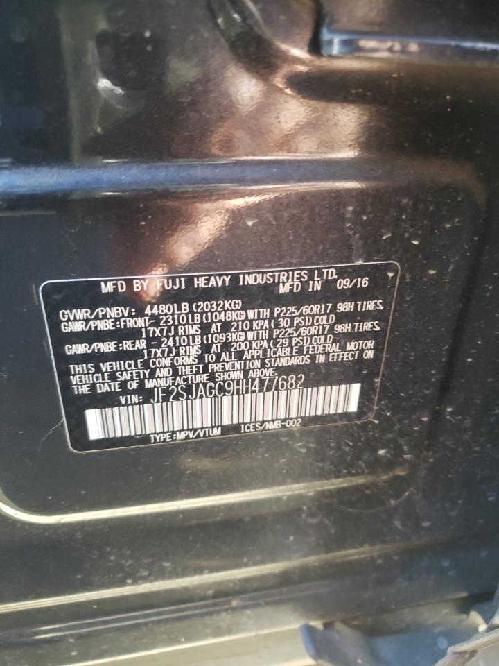 Photo 10 from auction – 2017 SUBARU FORESTER 2 with VIN JF2SJAGC9HH477682