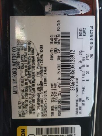 Photo 10 from auction – 2013 FORD FUSION with VIN 3FA6P0HR6DR128912