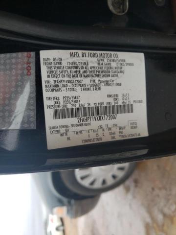 Photo 10 from auction – 2008 FORD CROWN VICT with VIN 2FAHP71VX8X172007
