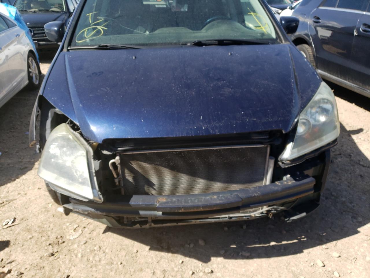 Photo 9 from auction – 2007 HONDA ODYSSEY EX with VIN 5FNRL38637B035863