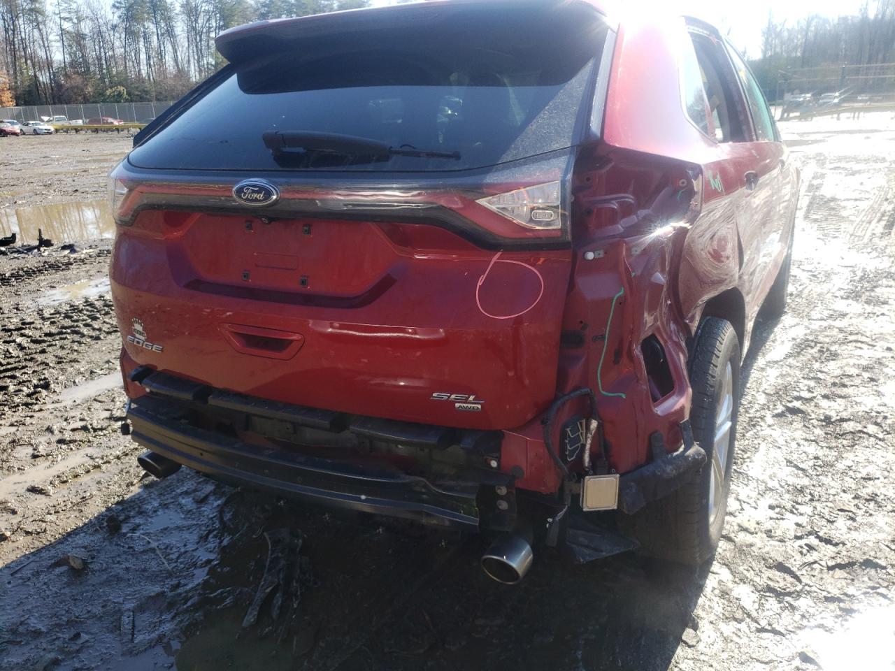 Photo 9 from auction – 2015 FORD EDGE SEL with VIN 2FMTK4J85FBC28307