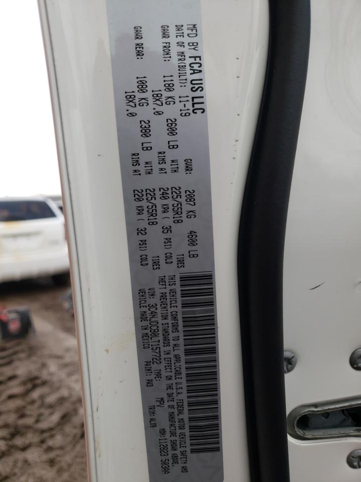 Photo 10 from auction – 2020 JEEP COMPASS LI with VIN 3C4NJDCB0LT157722