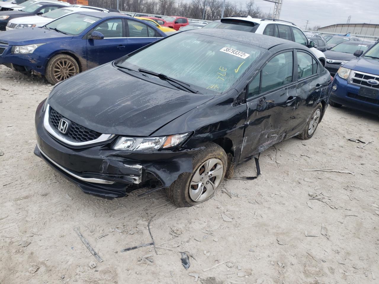 Photo 9 from auction – 2014 HONDA CIVIC LX with VIN 19XFB2F55EE206559