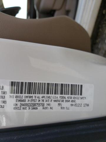 Photo 10 from auction – 2011 CHRYSLER TOWN & COU with VIN 2A4RR6DG5BR759768