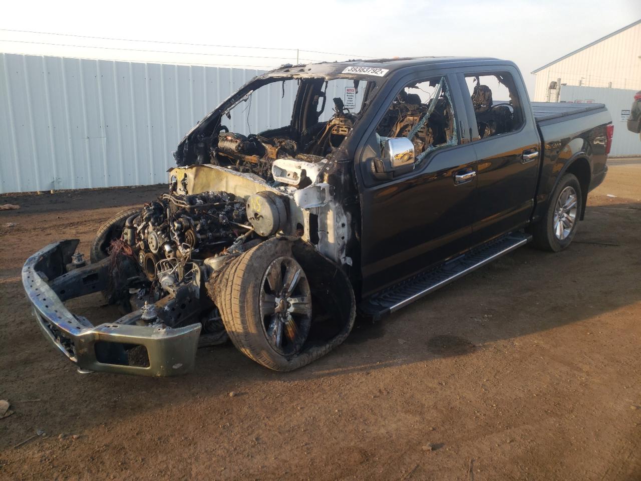 Photo 2 from auction – 2018 FORD F150 SUPER with VIN 1FTEW1E52JFE14555