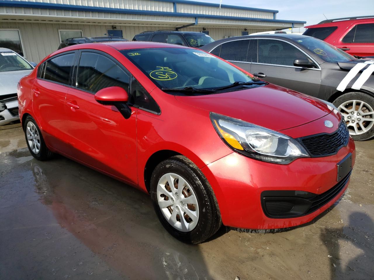 KIA RIO LX 2014 with VIN KNADM4A37E6327194 - Photo from auction
