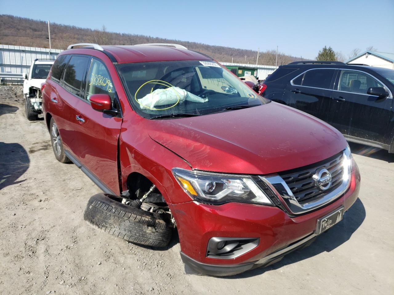 NISSAN PATHFINDER 2018 with VIN 5N1DR2MM7JC639715 - Photo from auction