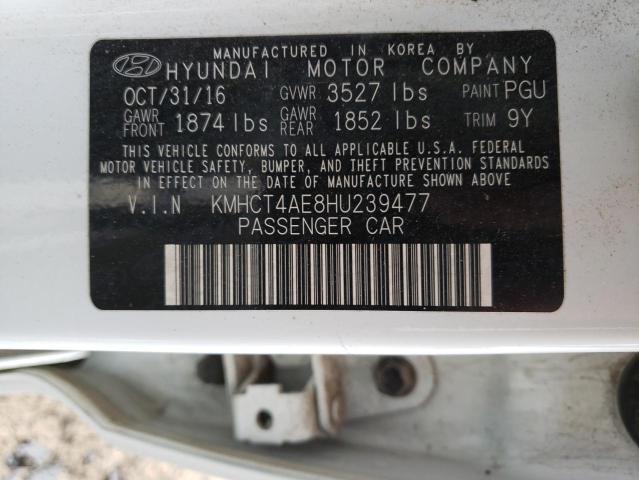 Photo 10 from auction – 2017 HYUNDAI ACCENT SE with VIN KMHCT4AE8HU239477