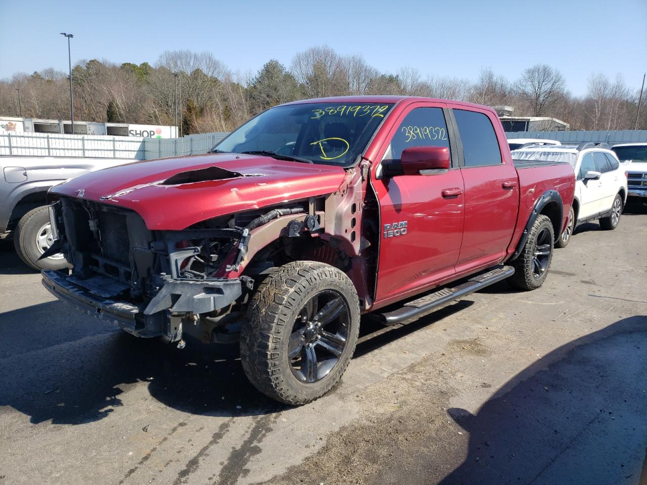 Photo 2 from auction – 2013 RAM 1500 SPORT with VIN 1C6RR7MT0DS590034