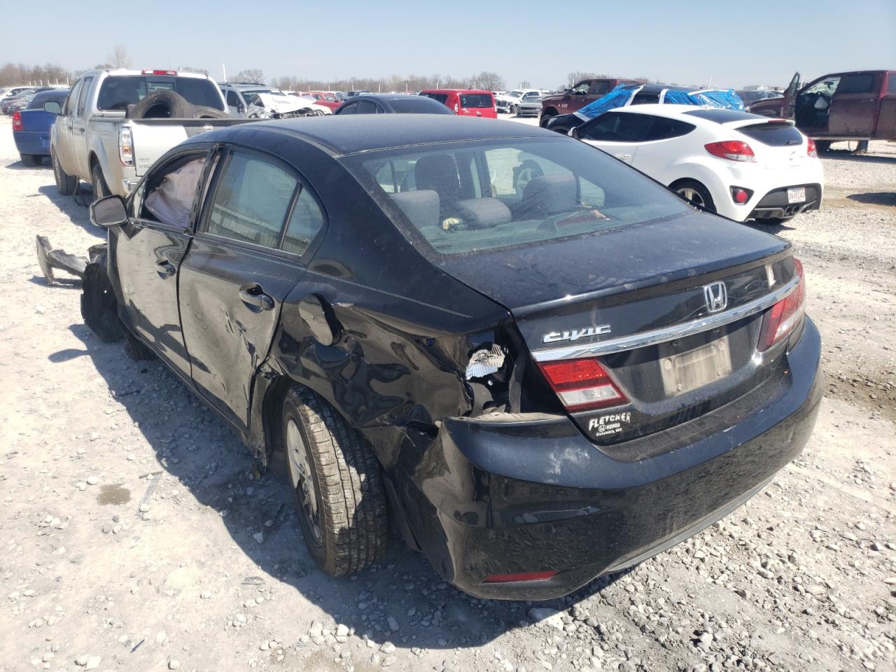 Photo 3 from auction – 2013 HONDA CIVIC LX with VIN 2HGFB2F5XDH591685