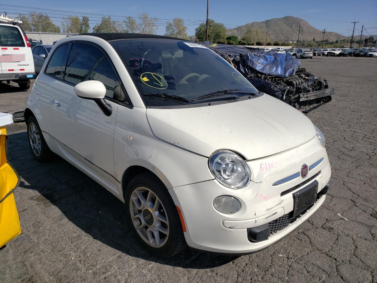 FIAT 500 POP 2012 with VIN 3C3CFFDR9CT233572 - Photo from auction