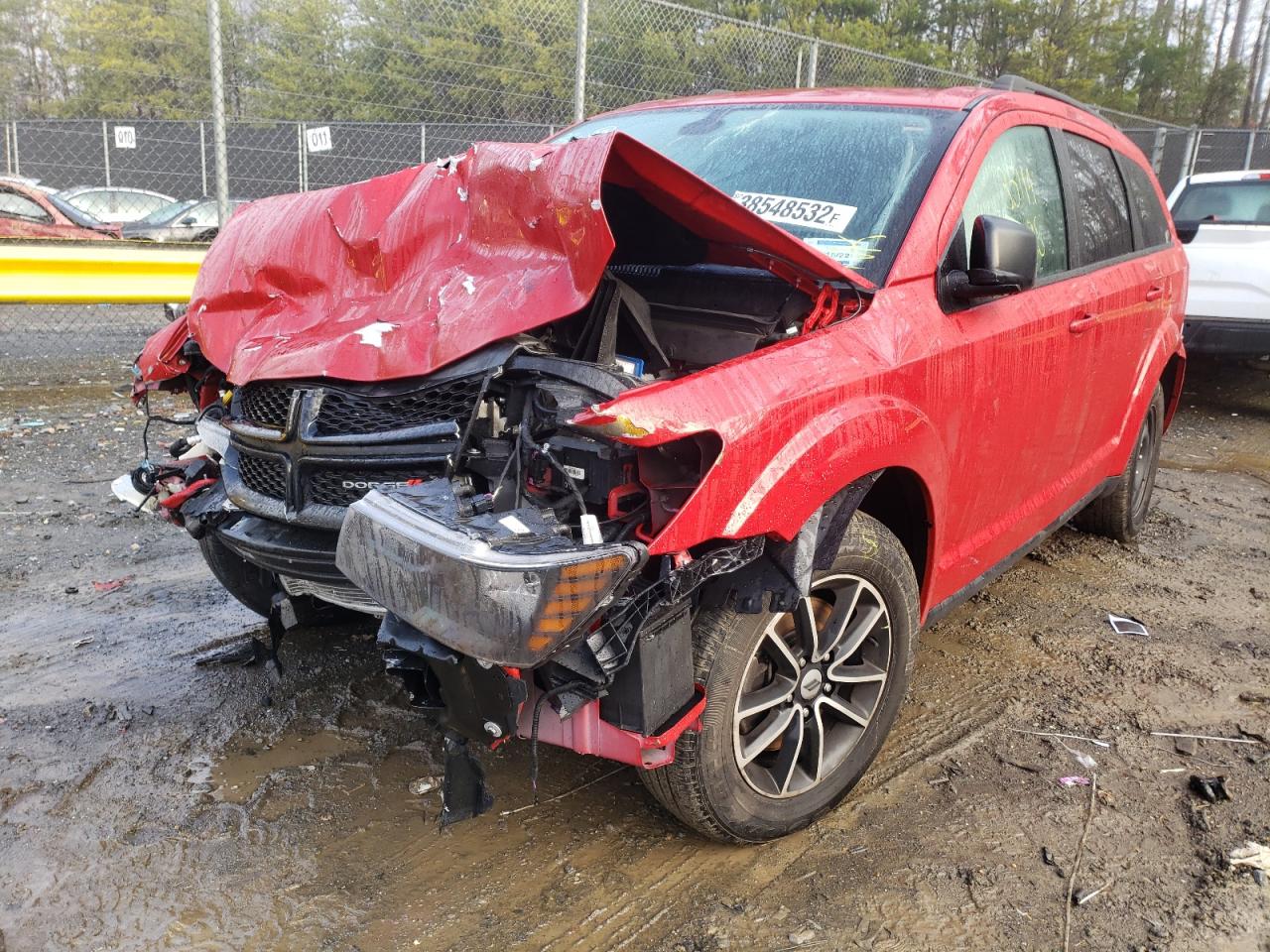 Photo 2 from auction – 2018 DODGE JOURNEY SE with VIN 3C4PDCAB7JT428821