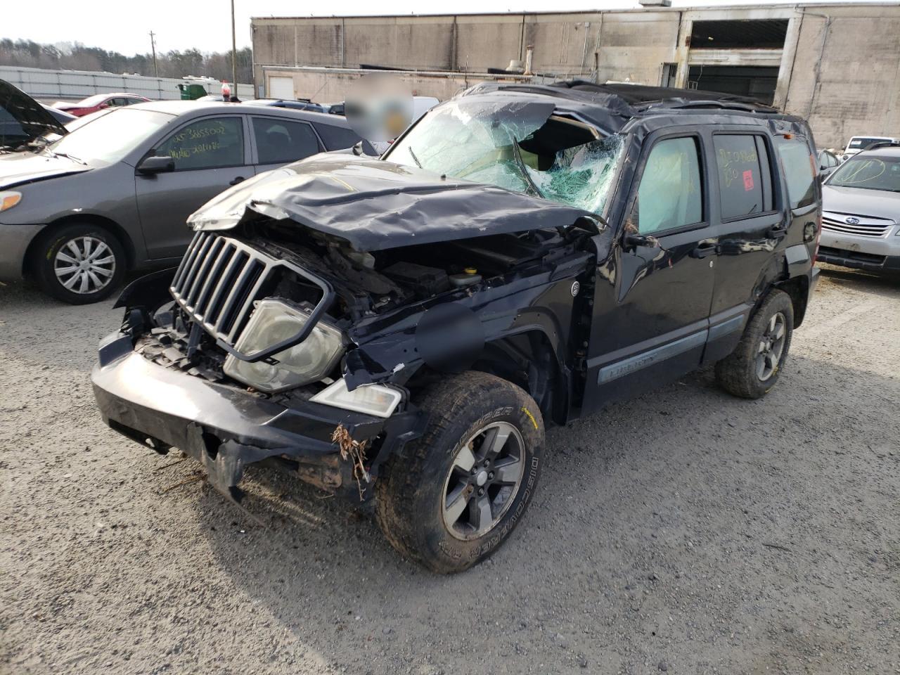 Photo 2 from auction – 2008 JEEP LIBERTY SP with VIN 1J8GN28K78W286481