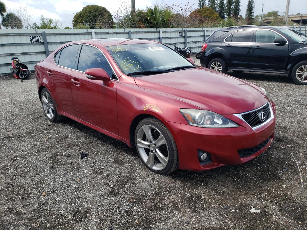 LEXUS IS 250 2013 with VIN JTHBF5C29D5189353 - Photo from auction