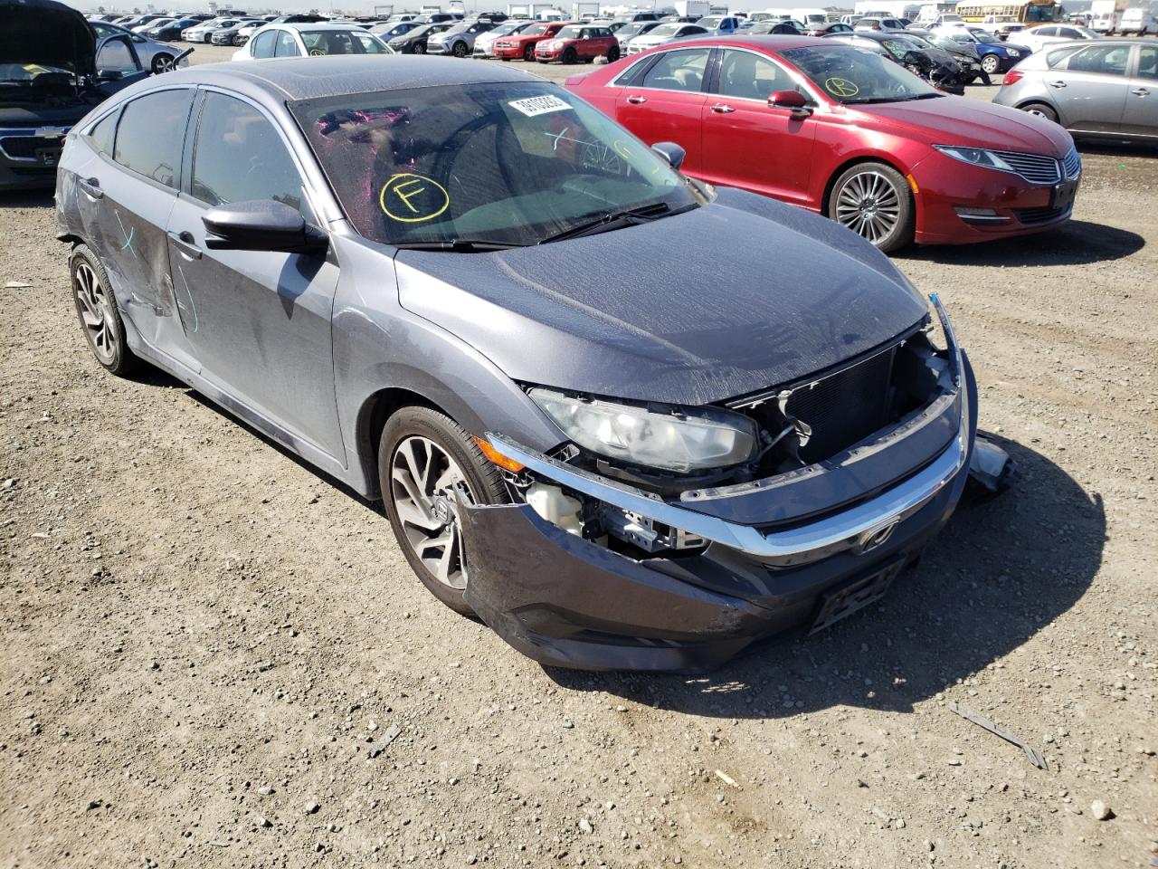 HONDA CIVIC EX 2016 with VIN 2HGFC2F79GH554906 - Photo from auction