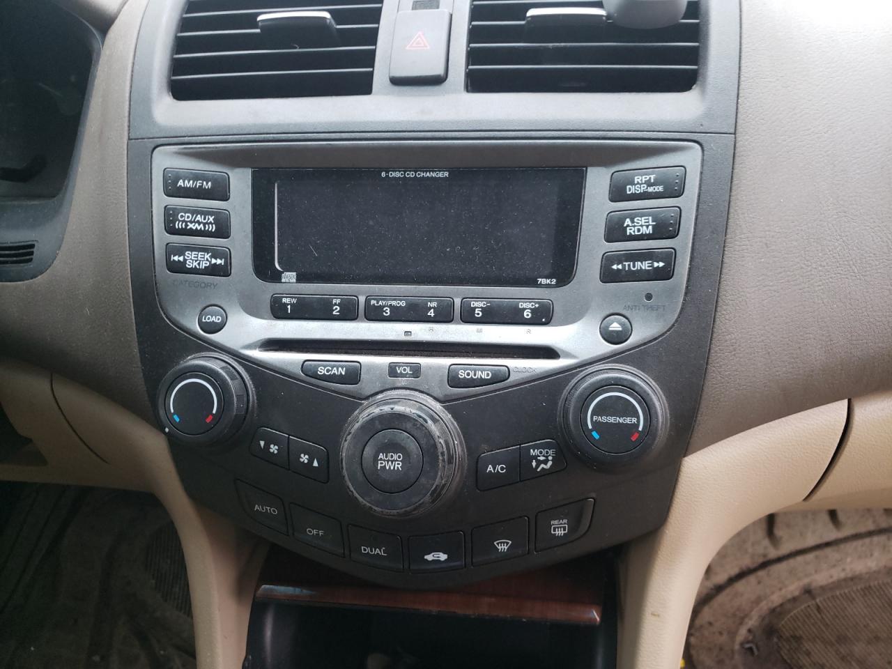Photo 9 from auction – 2007 HONDA ACCORD EX with VIN 1HGCM66527A008985