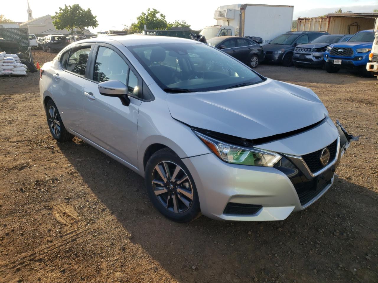 NISSAN VERSA SV 2021 with VIN 3N1CN8EV0ML838946 - Photo from auction