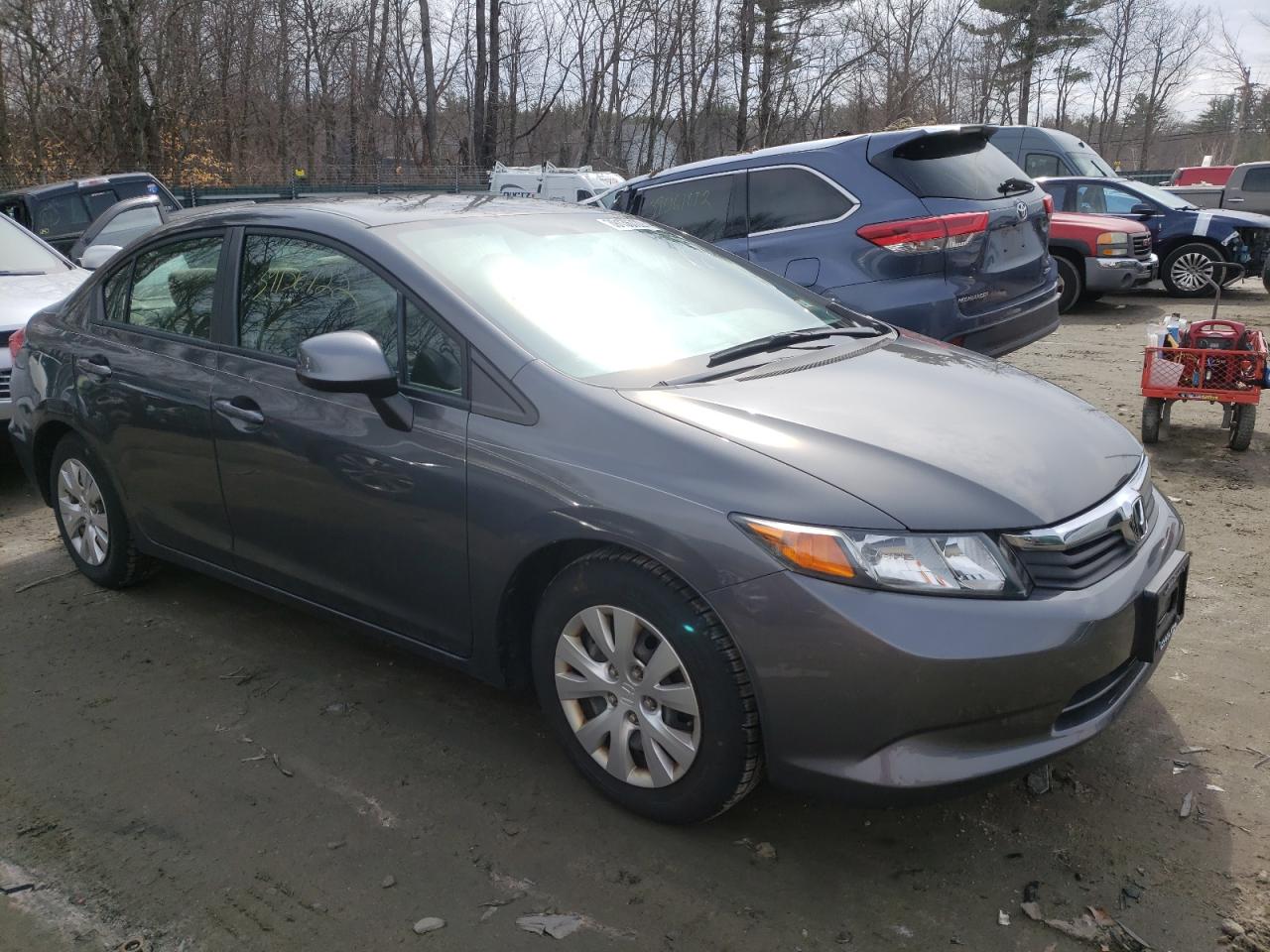HONDA CIVIC LX 2012 with VIN 2HGFB2F54CH591003 - Photo from auction