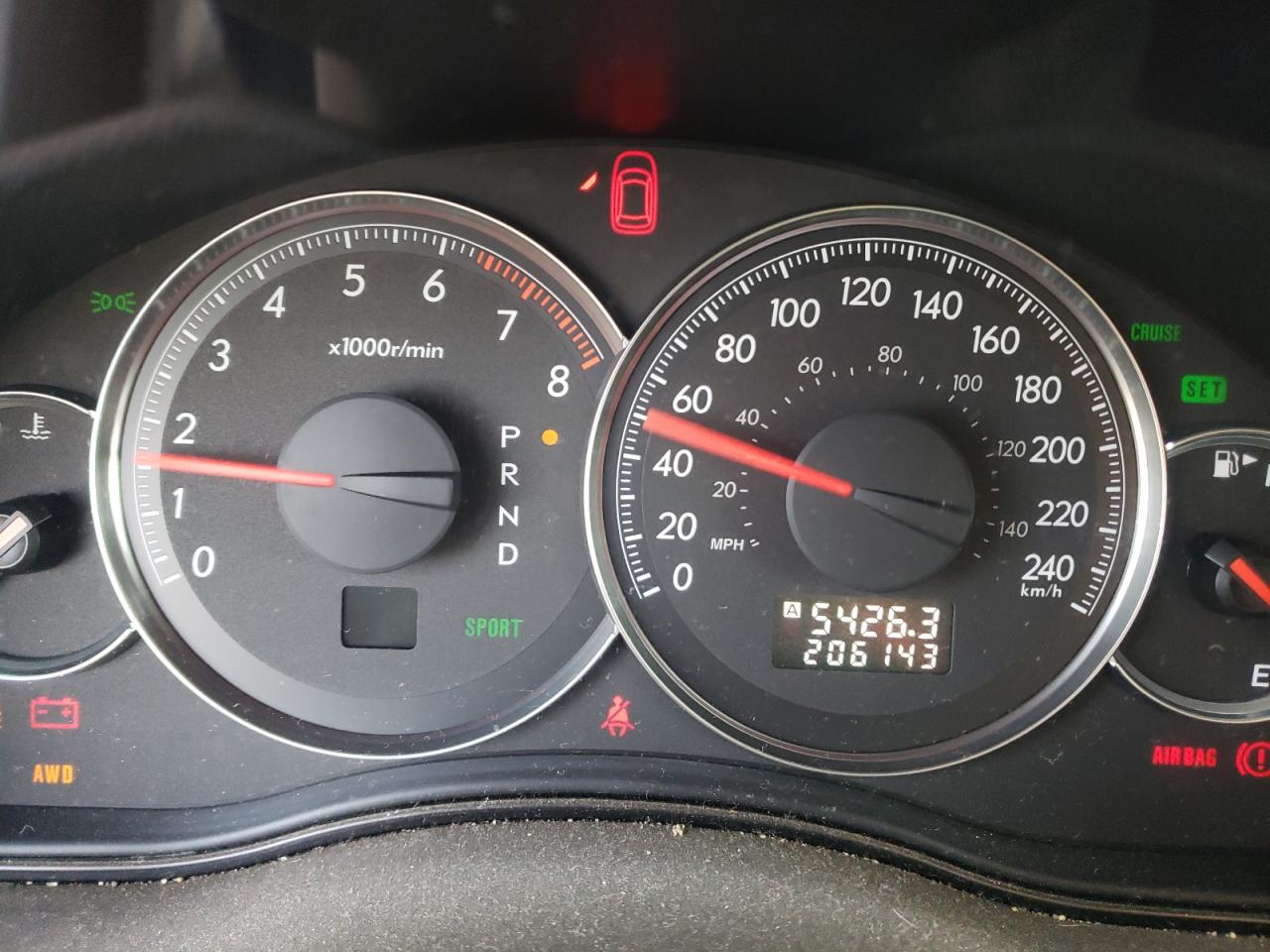 Photo 8 from auction – 2008 SUBARU OUTBACK 2. with VIN 4S4BP61C687310930