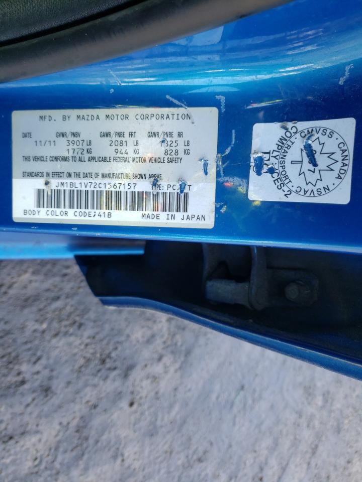Photo 10 from auction – 2012 MAZDA 3 I with VIN JM1BL1V72C1567157