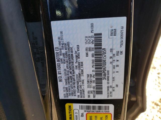 Photo 10 from auction – 2013 FORD FUSION SE with VIN 3FA6P0H70DR157059