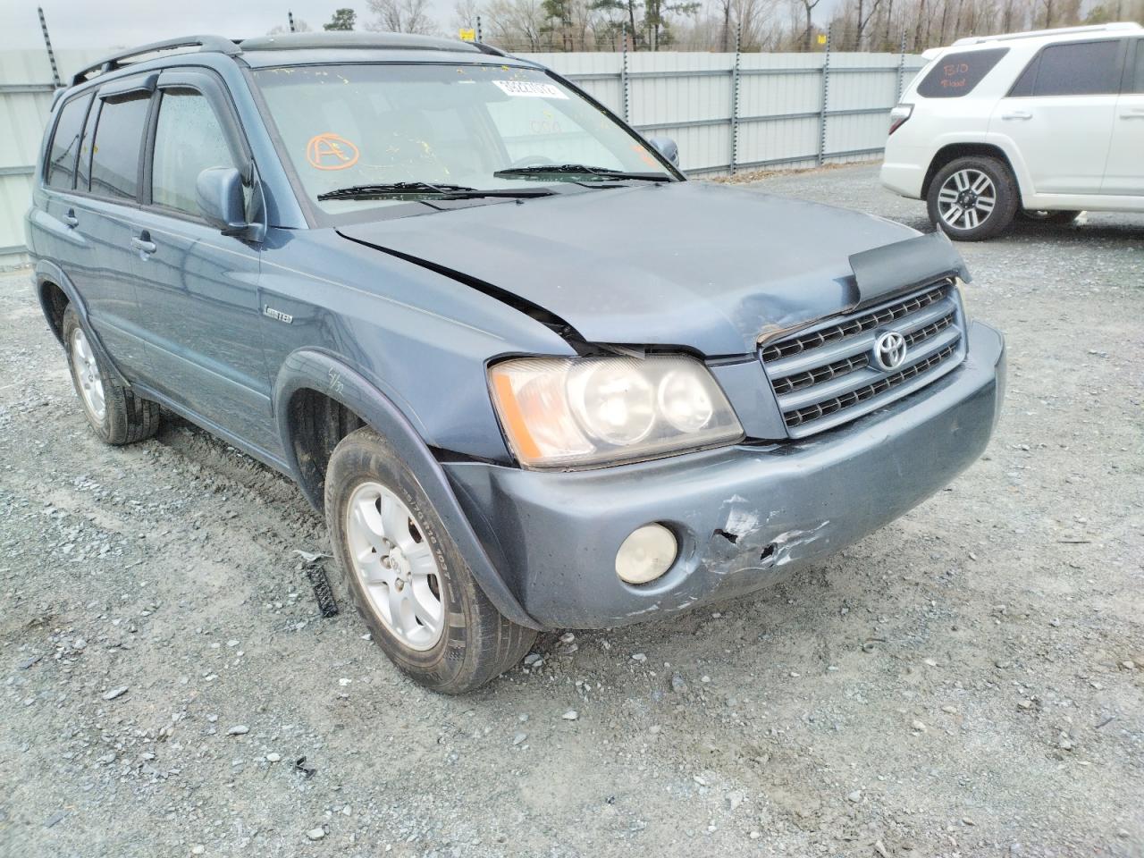 TOYOTA HIGHLANDER 2002 with VIN JTEGF21A520031727 - Photo from auction