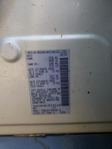 Photo 10 from auction – 2014 NISSAN ROGUE S with VIN 5N1AT2MT4EC824516