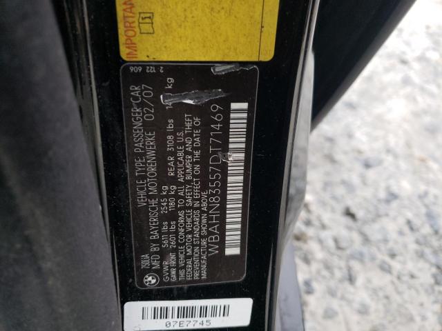 Photo 10 from auction – 2007 BMW 750 with VIN WBAHN83557DT71469
