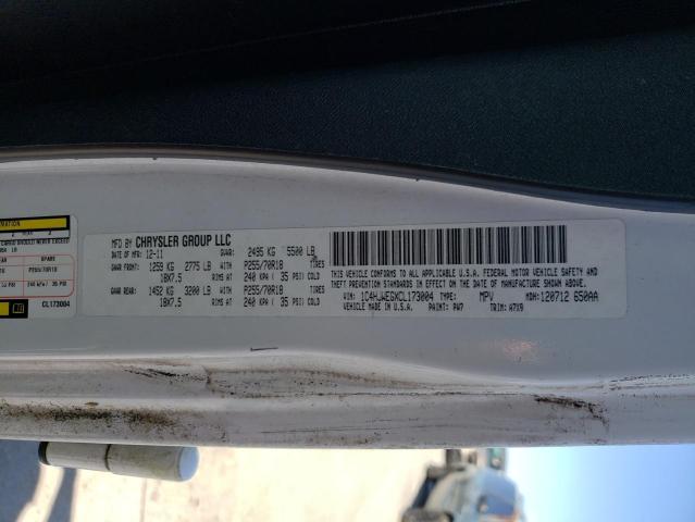 Photo 10 from auction – 2012 JEEP WRANGLER U with VIN 1C4HJWEGXCL173004
