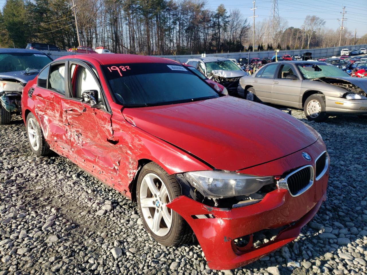 BMW 328 I 2015 with VIN WBA3A5C52FP605083 - Photo from auction