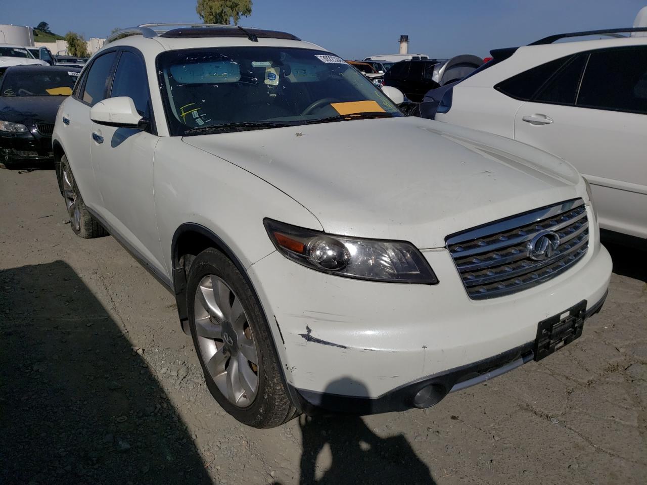 INFINITI FX35 2007 with VIN JNRAS08W57X207444 - Photo from auction