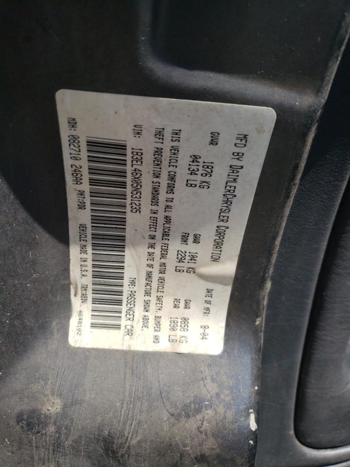Photo 10 from auction – 2005 DODGE STRATUS SX with VIN 1B3EL46X05N531235