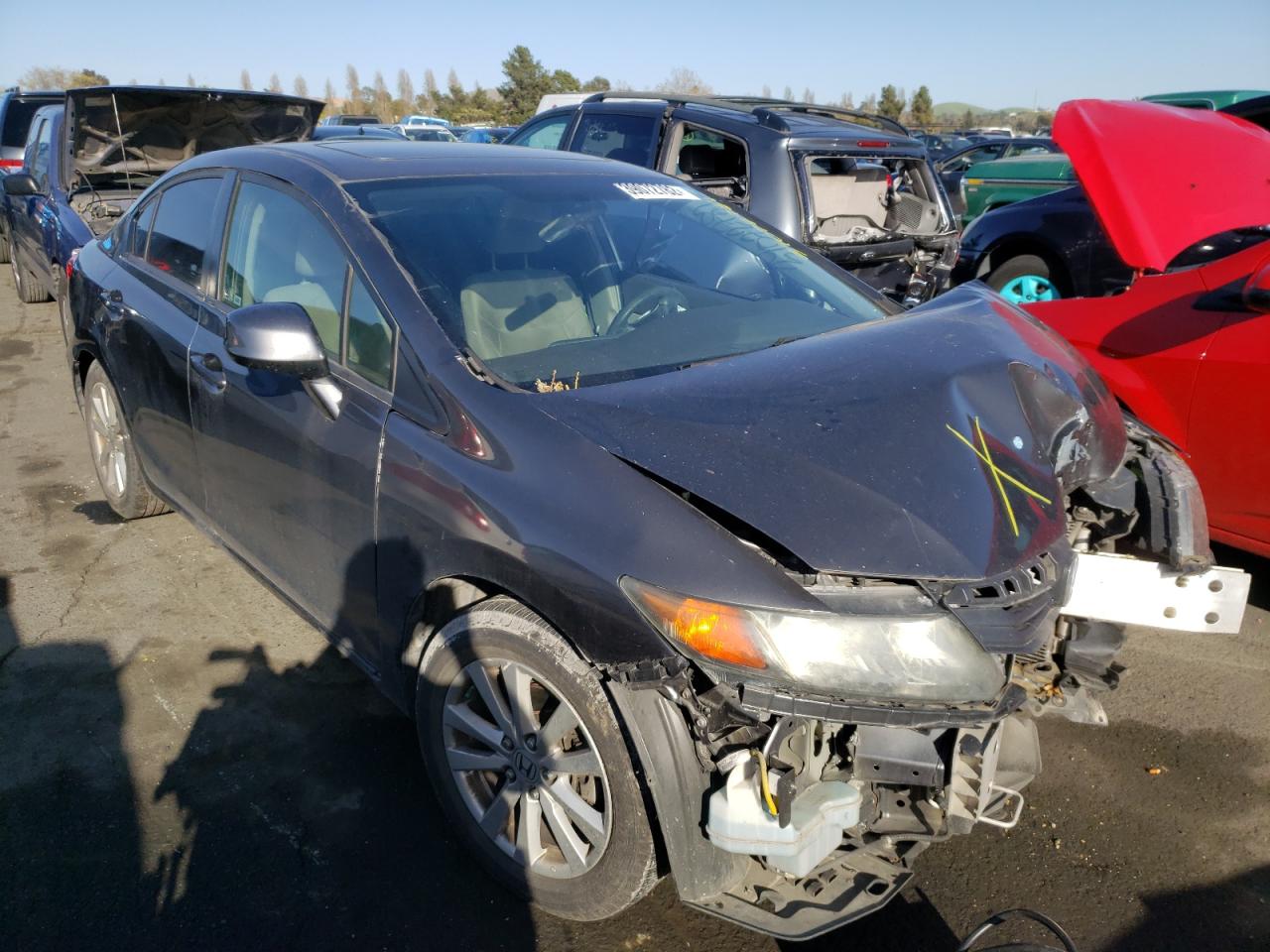 HONDA CIVIC EX 2012 with VIN 19XFB2F86CE331948 - Photo from auction