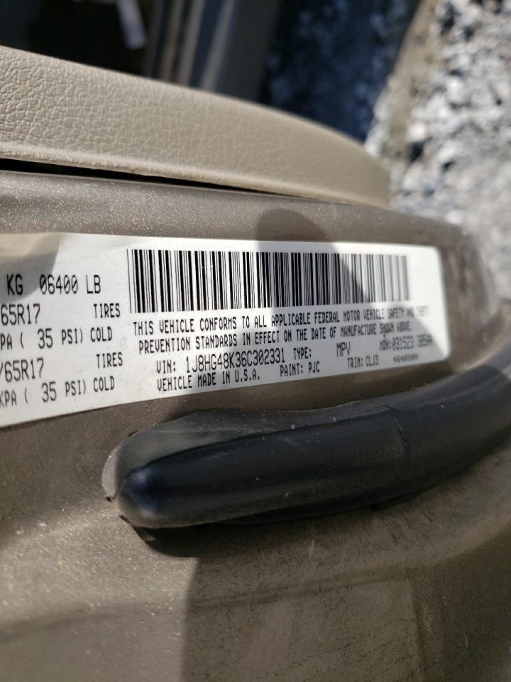 Photo 10 from auction – 2006 JEEP COMMANDER with VIN 1J8HG48K36C302331