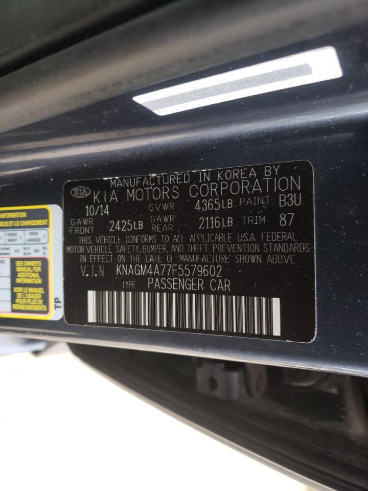 Photo 10 from auction – 2015 KIA OPTIMA LX with VIN KNAGM4A77F5579602