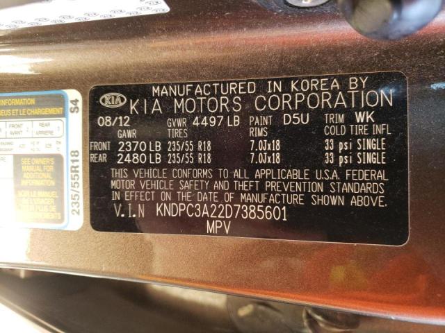 Photo 10 from auction – 2013 KIA SPORTAGE E with VIN KNDPC3A22D7385601