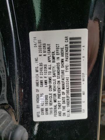 Photo 10 from auction – 2014 HONDA ACCORD LX with VIN 1HGCR2F39EA200040