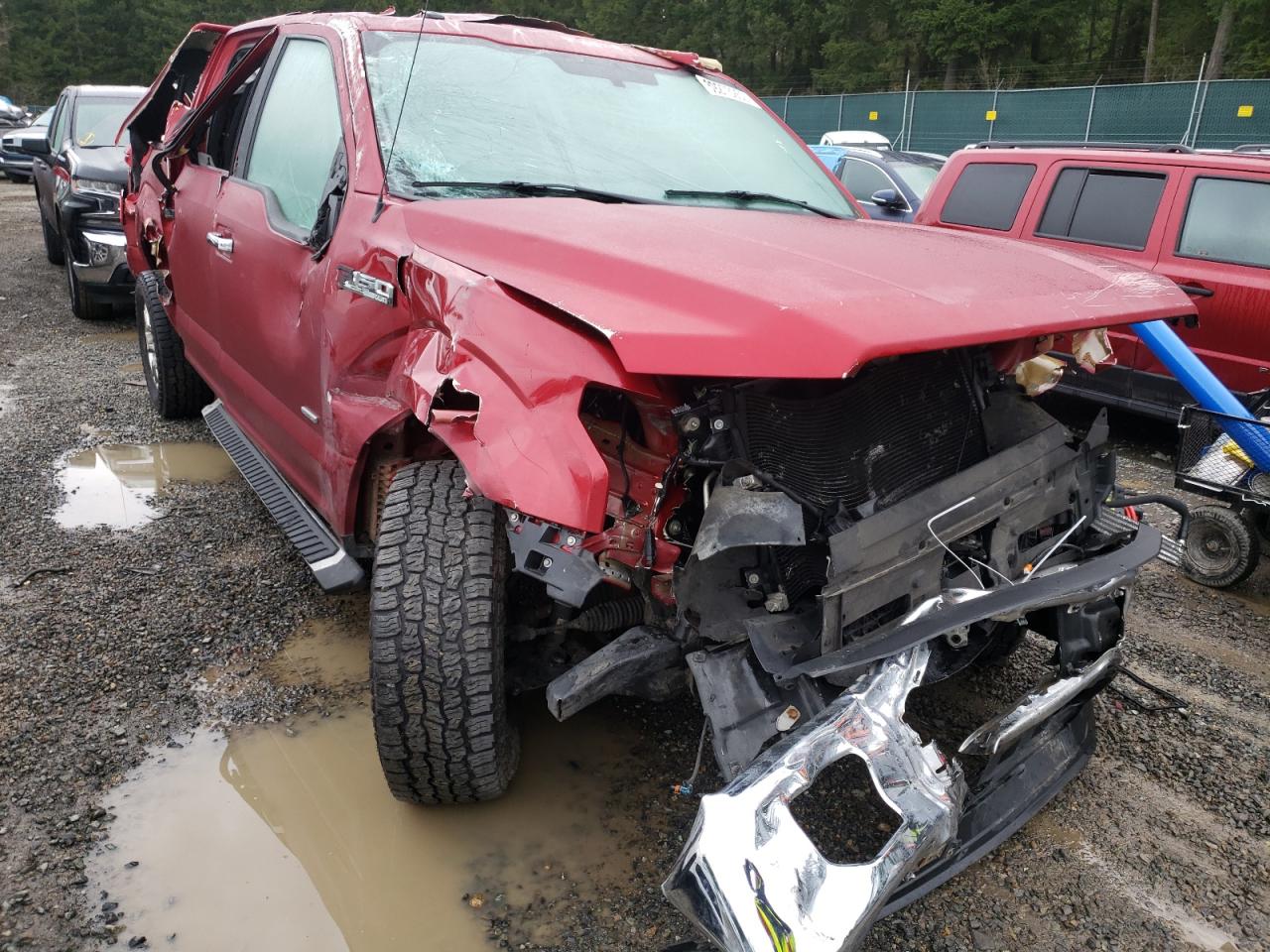 FORD F150 SUPER 2016 with VIN 1FTFW1EG6GKE56572 - Photo from auction