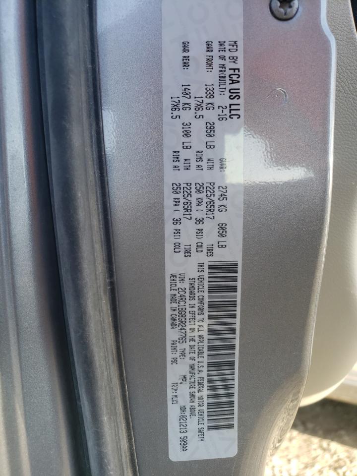 Photo 10 from auction – 2016 CHRYSLER TOWN & COU with VIN 2C4RC1BG8GR247765