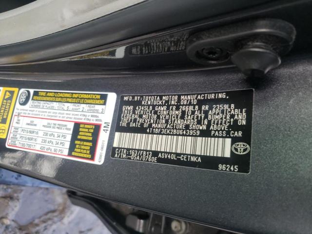 Zdjęcie 10 z aukcji – 2011 TOYOTA CAMRY BASE z VIN 4T1BF3EK2BU643959