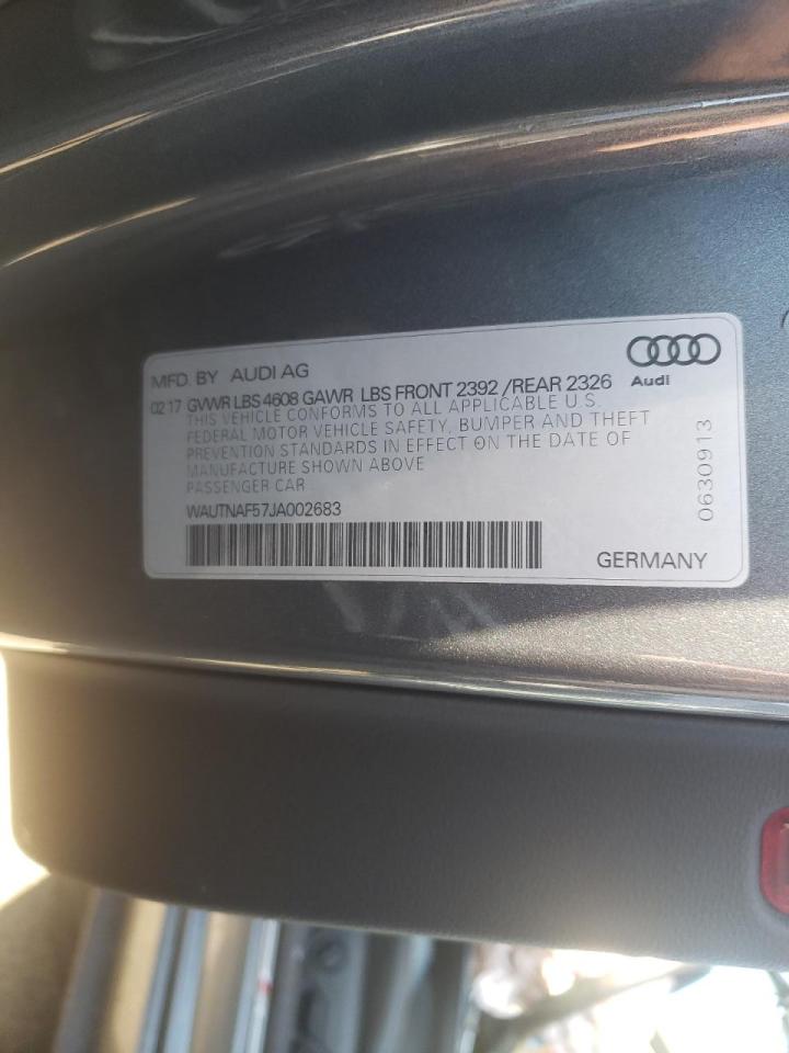 Zdjęcie 10 z aukcji – 2018 AUDI A5 PREMIUM z VIN WAUTNAF57JA002683