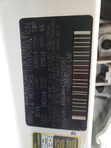 Photo 10 from auction – 2015 KIA OPTIMA LX with VIN KNAGM4A7XF5593087