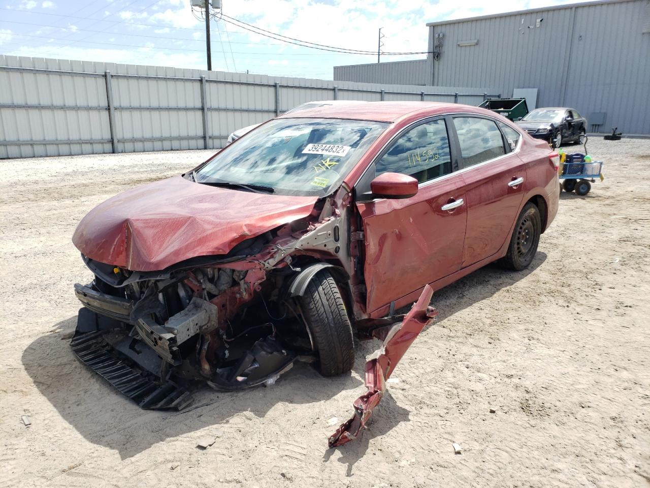 Photo 2 from auction – 2015 NISSAN SENTRA S with VIN 3N1AB7AP1FY248116