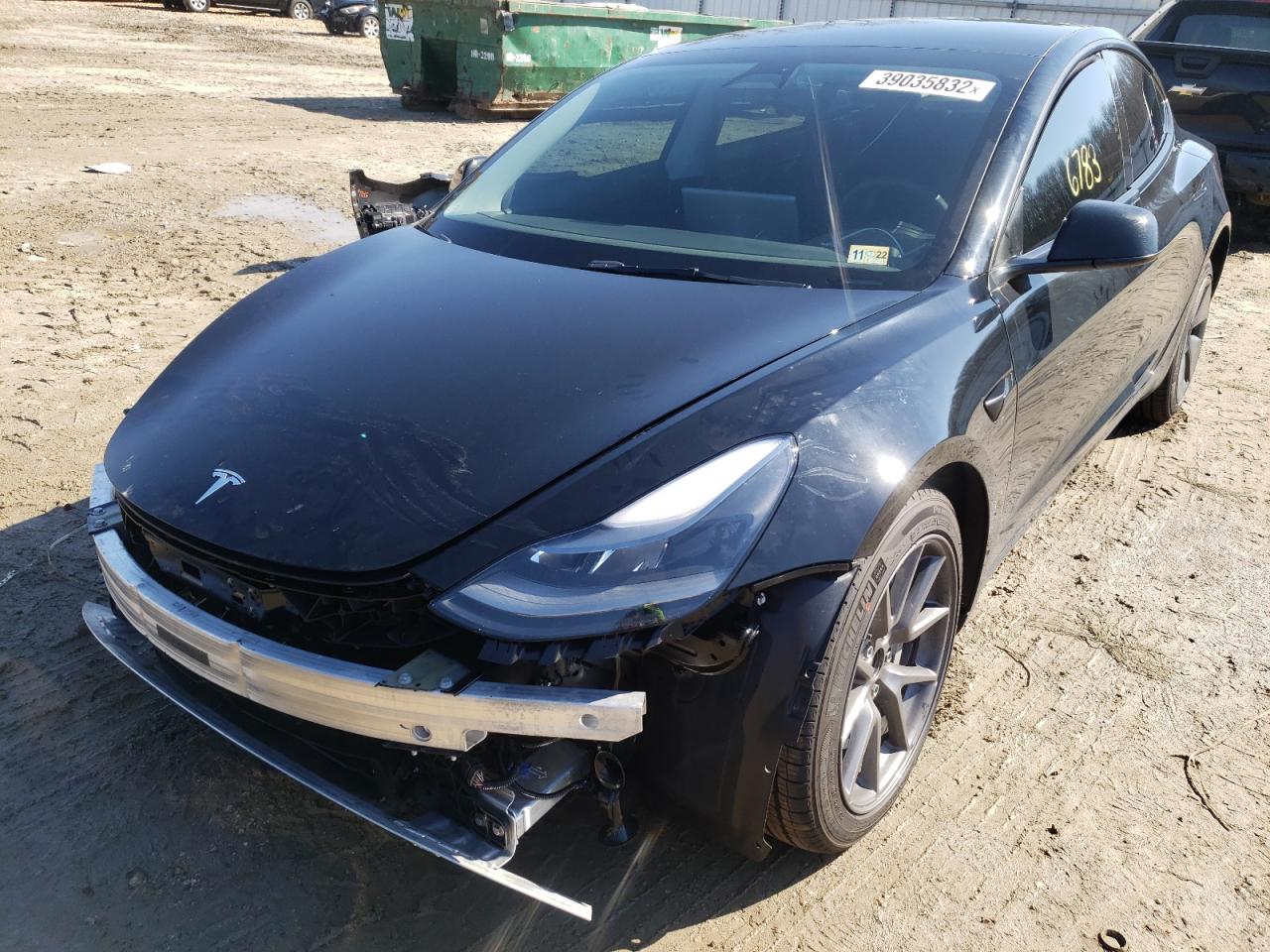 Photo 2 from auction – 2022 TESLA MODEL 3 with VIN 5YJ3E1EBXNF108410