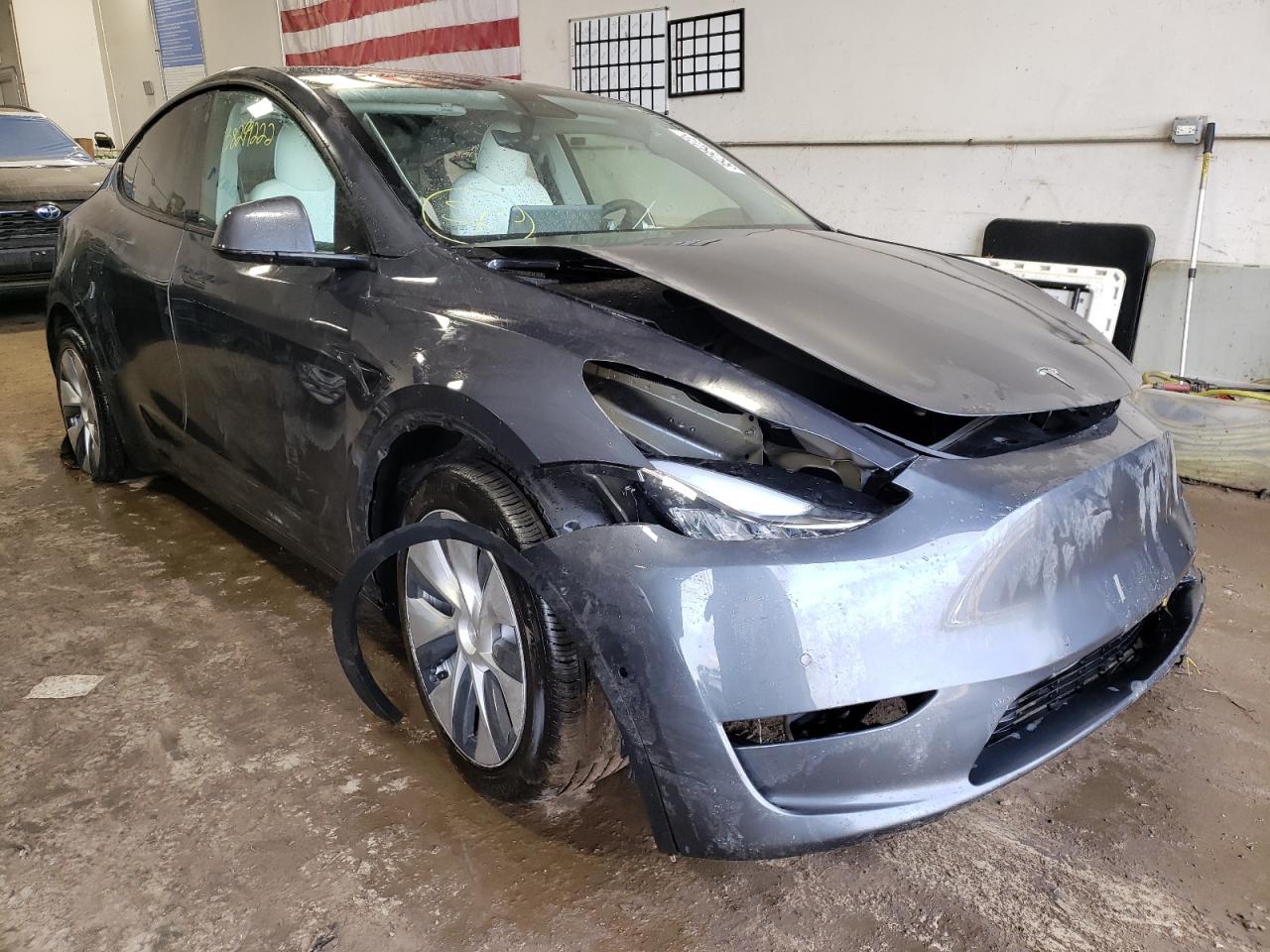 TESLA MODEL Y 2021 with VIN 5YJYGDEE2MF249112 - Photo from auction