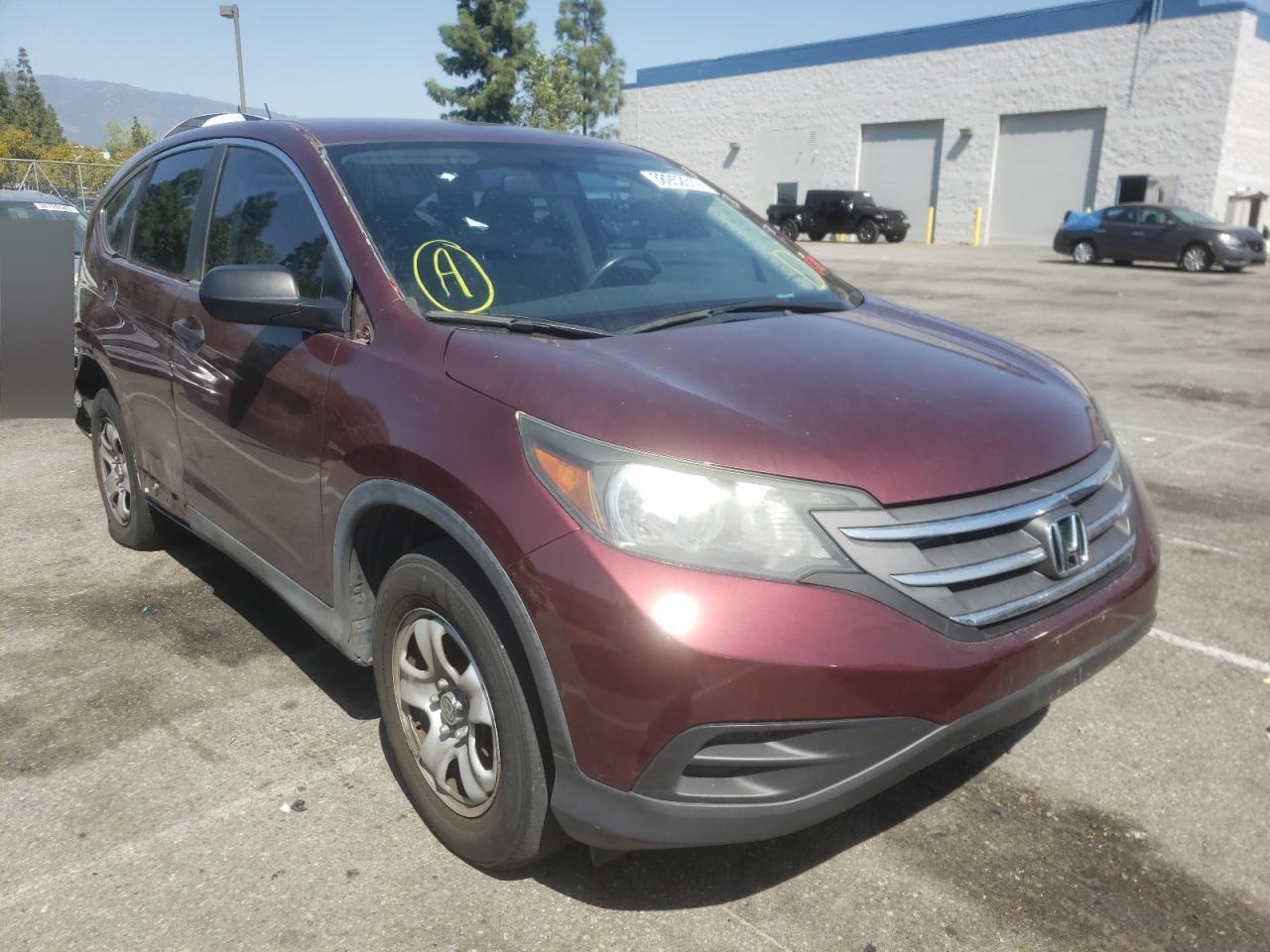 Photo 1 from auction – 2012 HONDA CR-V LX with VIN 5J6RM3H35CL045055