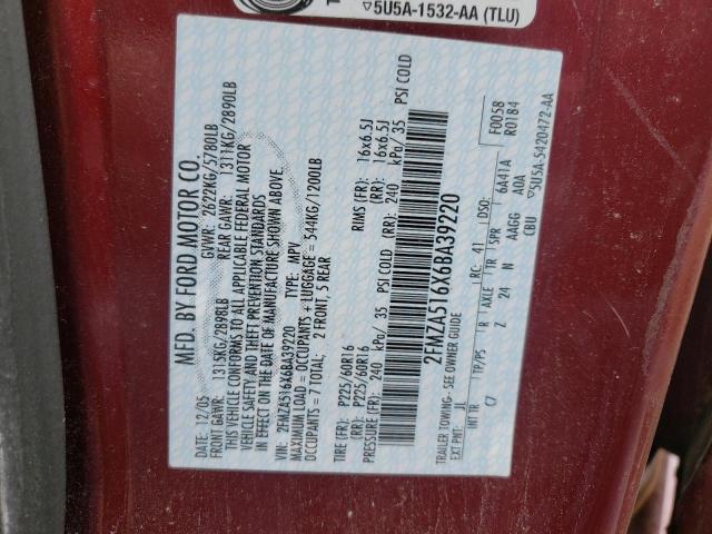 Photo 10 from auction – 2006 FORD FREESTAR S with VIN 2FMZA516X6BA39220